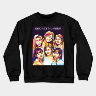 secret number pop art design Crewneck Sweatshirt